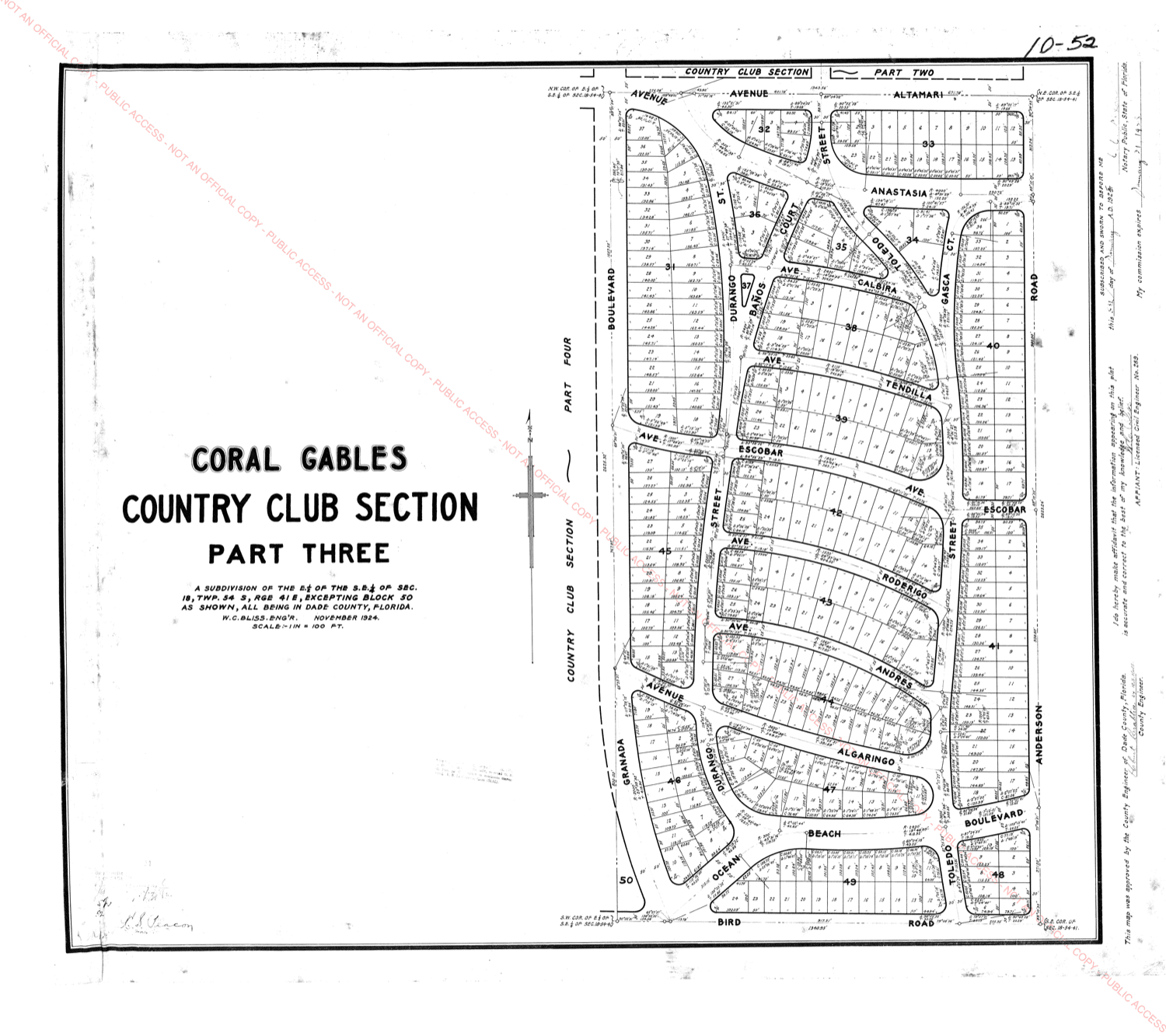 The recorded plat map SurveyOS pulled from the county plat index